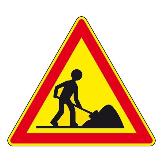 Logo de panneau travaux